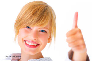 Thumbs up - Young female